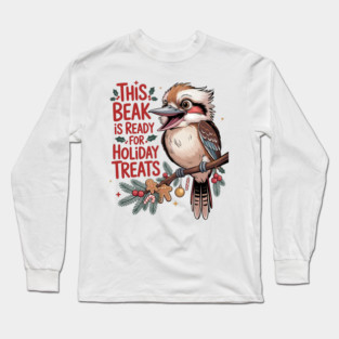 Xmas Kookaburra Long Sleeve T-Shirt