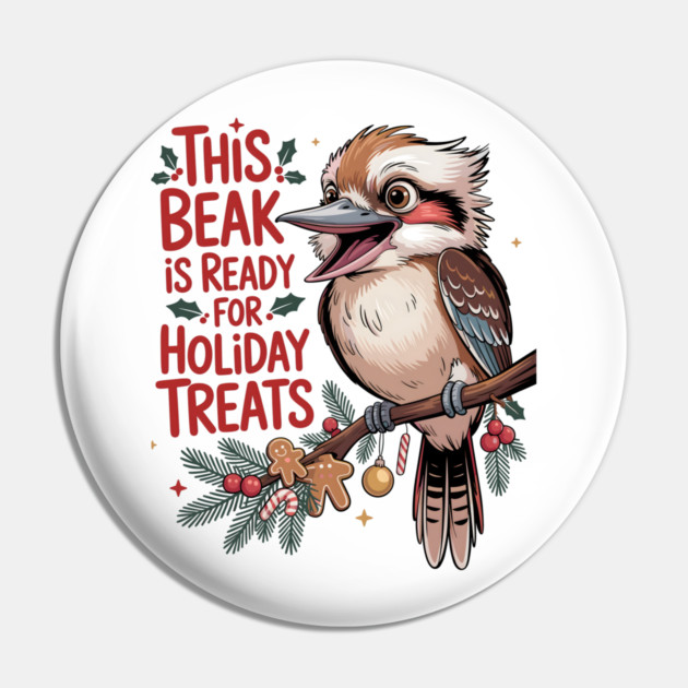 Xmas Kookaburra Pin by JessArty
