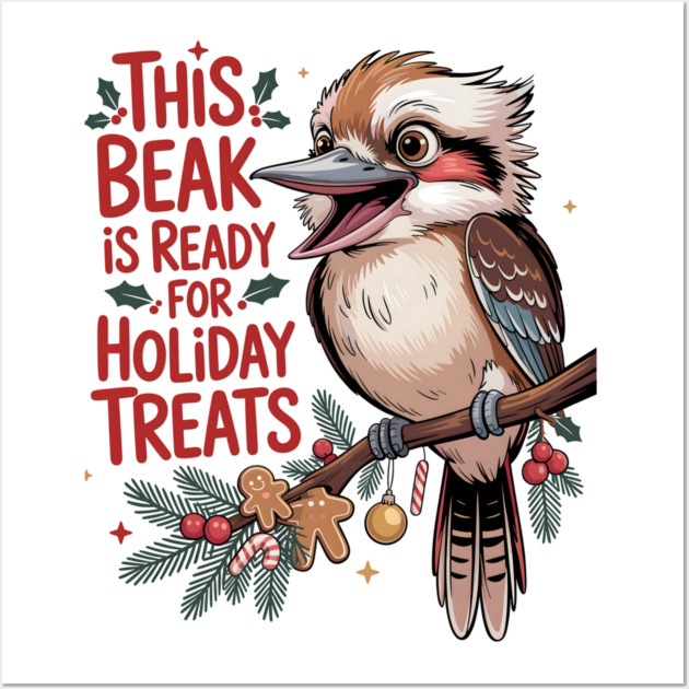 Xmas Kookaburra Wall Art by JessArty