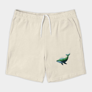 Floating Forest Whale Double Exposure Art Shorts