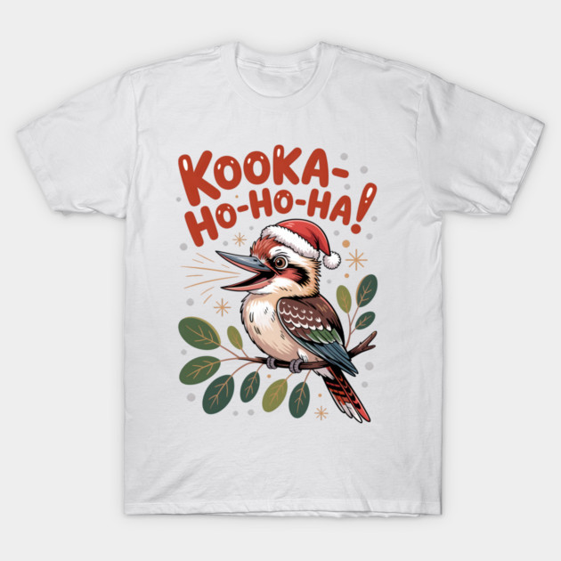 Xmas Kookaburra T-Shirt by JessArty