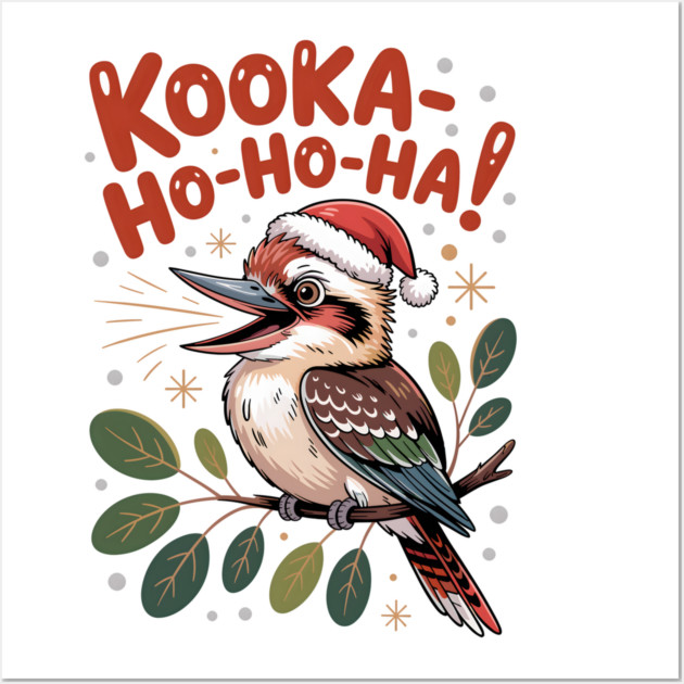 Xmas Kookaburra Wall Art by JessArty