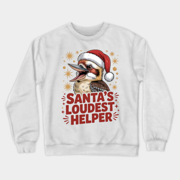 Xmas Kookaburra Crewneck Sweatshirt by JessArty