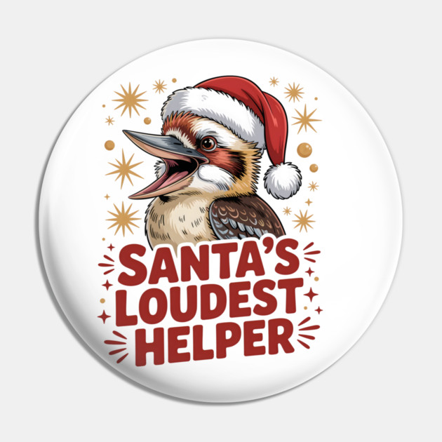 Xmas Kookaburra Pin by JessArty