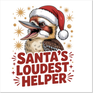 Xmas Kookaburra Posters and Art