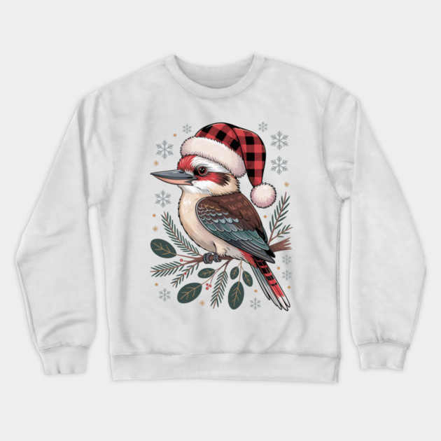 Xmas Kookaburra Crewneck Sweatshirt by JessArty