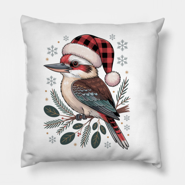 Xmas Kookaburra Pillow by JessArty