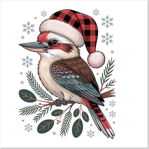 Xmas Kookaburra Wall Art by JessArty