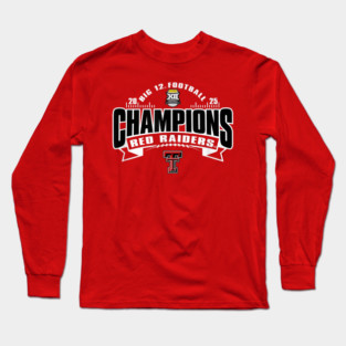 Texas Tech Red Raiders Big 12 Championship 2025 Long Sleeve T-Shirt