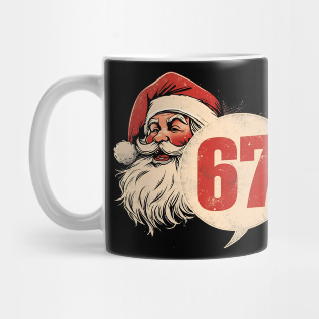 Santa Claus 67 Circle Badge Vintage Christmas by Ink Lines