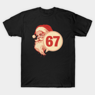 Retro Side Santa 67 Christmas T-Shirt