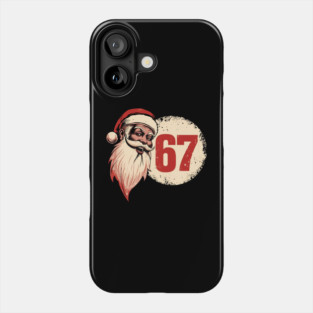 Vintage Santa Claus 67 Christmas Number Phone Case