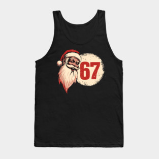 Vintage Santa Claus 67 Christmas Number Tank Top