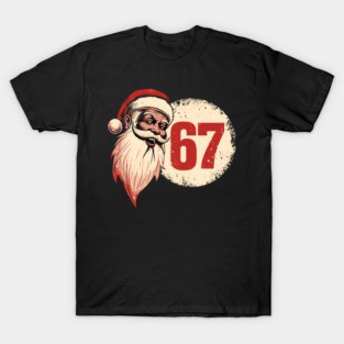 Vintage Santa Claus 67 Christmas Number T-Shirt