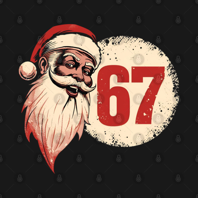 Vintage Santa Claus 67 Christmas Number by Ink Lines
