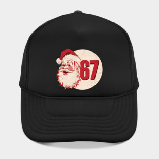 Santa Says 67 Speech Bubble Funny Christmas Hat