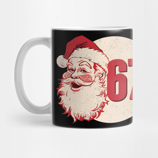 Santa Says 67 Speech Bubble Funny Christmas by Ink Lines