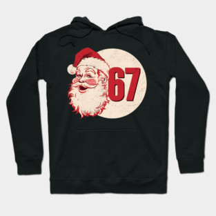 Santa Says 67 Speech Bubble Funny Christmas Hoodie