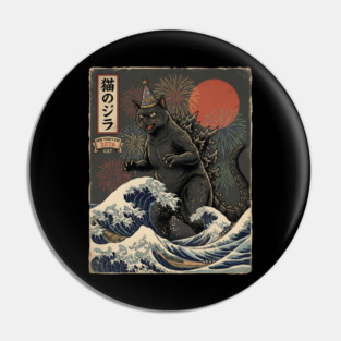 Catzilla New Year's Eve 2026 Pin