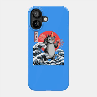 Catzilla New Year 2026 Celebration Phone Case