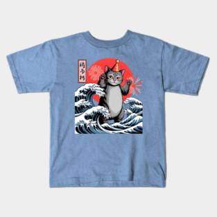 Catzilla New Year 2026 Celebration Kids T-Shirt