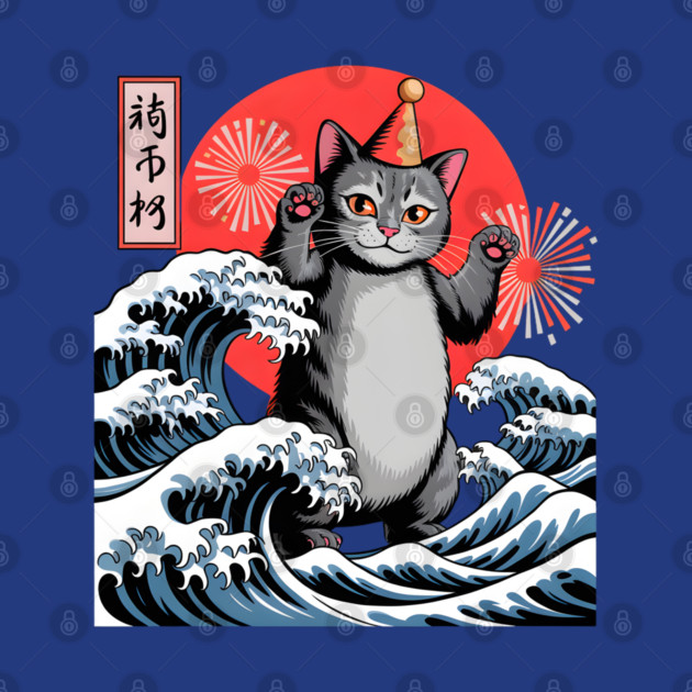 Catzilla New Year 2026 Celebration by Creatifly Graphic Tees