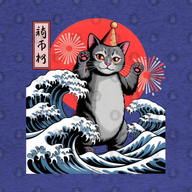Catzilla New Year 2026 Celebration by Creatifly Graphic Tees