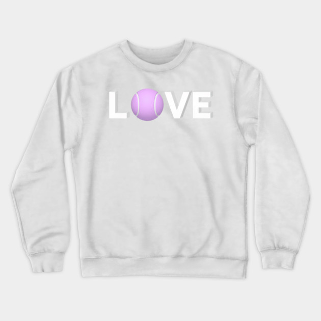 Tennis Love Game Apparel Novelty Player Fun Crewneck Sweatshirt by Art2Wear