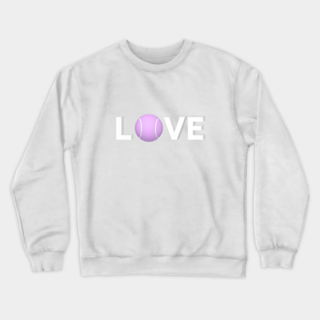 Tennis Love Game Apparel Novelty Player Fun Crewneck Sweatshirt by Art2Wear