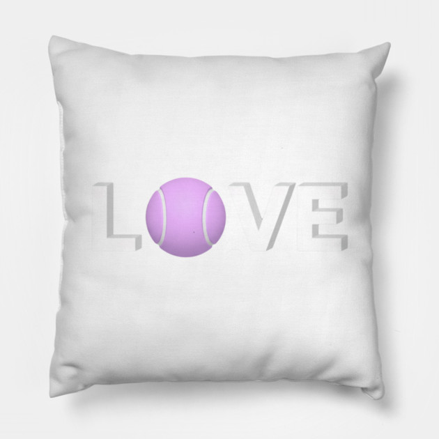 Tennis Love Game Apparel Novelty Player Fun Pillow by Art2Wear