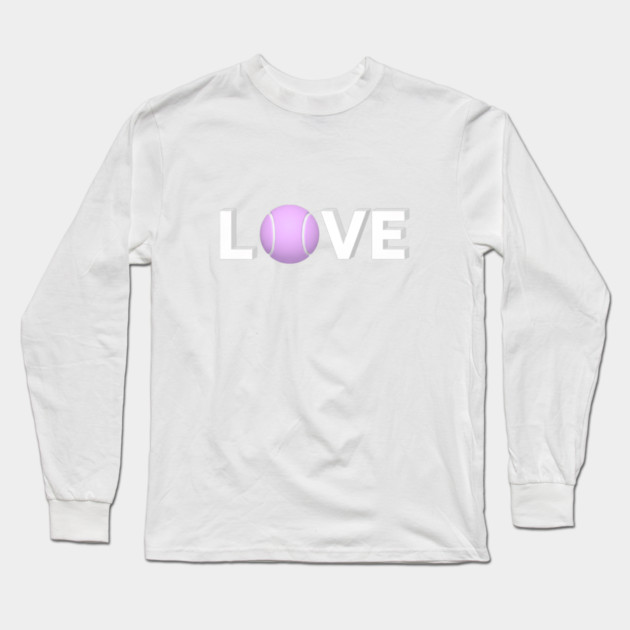 Tennis Love Game Apparel Novelty Player Fun Long Sleeve T-Shirt by Art2Wear