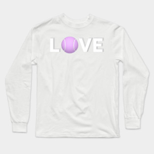 Tennis Love Game Apparel Novelty Player Fun Long Sleeve T-Shirt