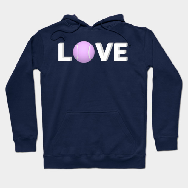 Tennis Love Game Apparel Novelty Player Fun Hoodie by Art2Wear