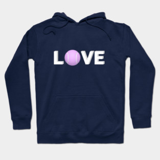 Tennis Love Game Apparel Novelty Player Fun Hoodie
