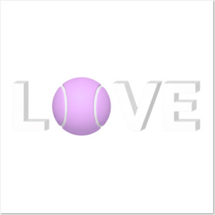 Tennis Love Game Apparel Novelty Player Fun Posters and Art