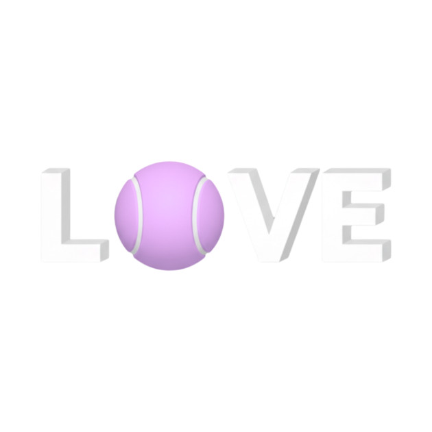 Tennis Love Game Apparel Novelty Player Fun by Art2Wear