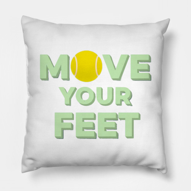 Court Motivation, Tennis Players Funny Quote Pillow by Art2Wear