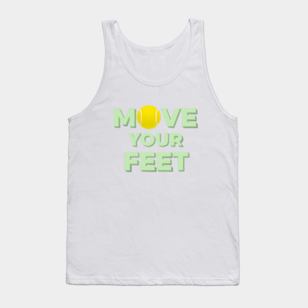 Court Motivation, Tennis Players Funny Quote Tank Top by Art2Wear