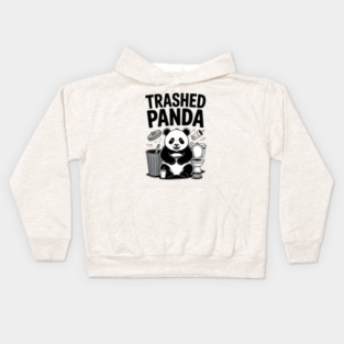 Trashed Panda Mischief Kids Hoodie