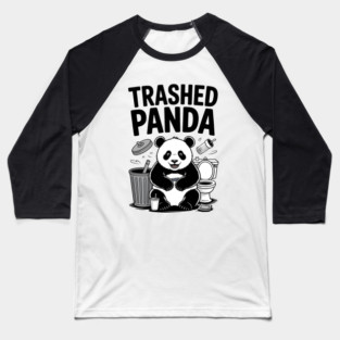Trashed Panda Mischief Baseball T-Shirt