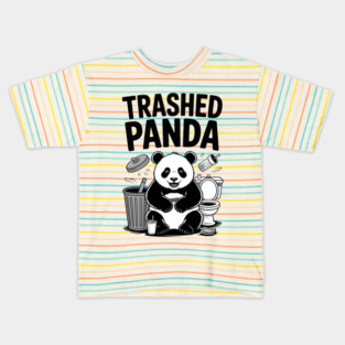 Trashed Panda Mischief Kids T-Shirt