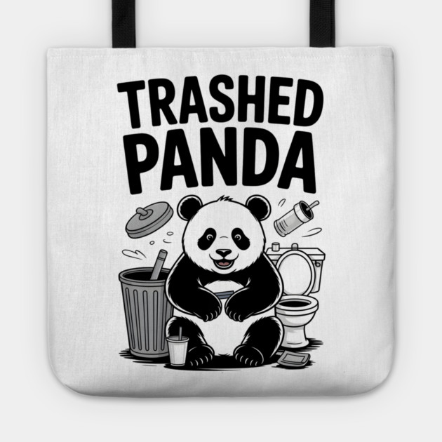 Trashed Panda Mischief Tote by Creatifly Graphic Tees