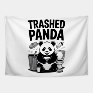 Trashed Panda Mischief Tapestry