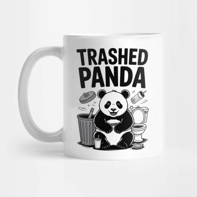 Trashed Panda Mischief by Creatifly Graphic Tees