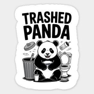 Trashed Panda Mischief Sticker