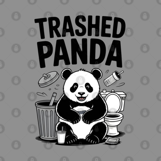 Trashed Panda Mischief by Creatifly Graphic Tees