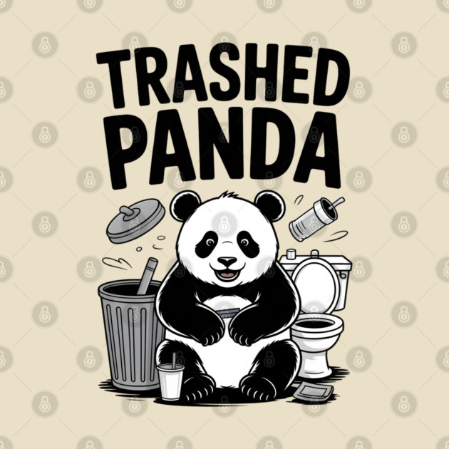 Trashed Panda Mischief by Creatifly Graphic Tees