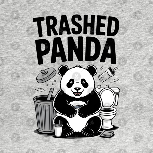 Trashed Panda Mischief by Creatifly Graphic Tees