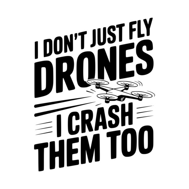I Don't Just Fly Drones I Crash Them Too by Frank Ring
