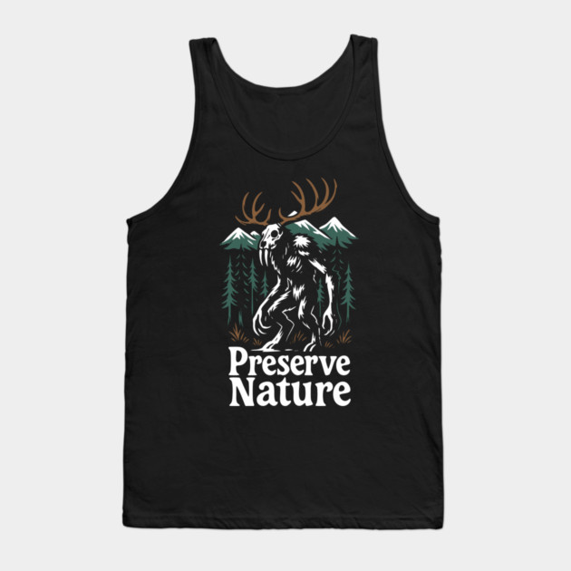 Preserve Nature Wild Woods Mountain Vibes Tank Top by Anticorporati